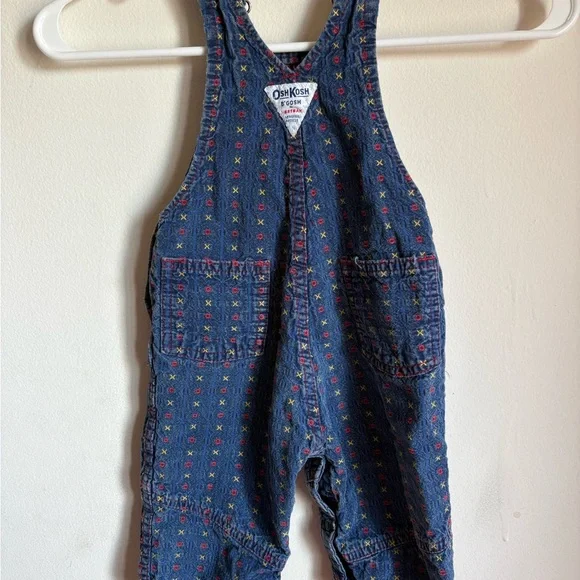 Vintage OshKosh B'gosh Blue Denim Overalls for Kids - Picture 3 of 5